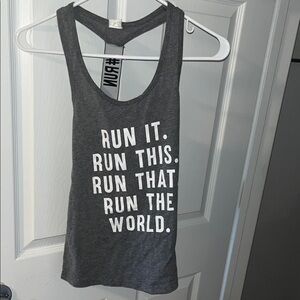 Gray Graphic Tank Top